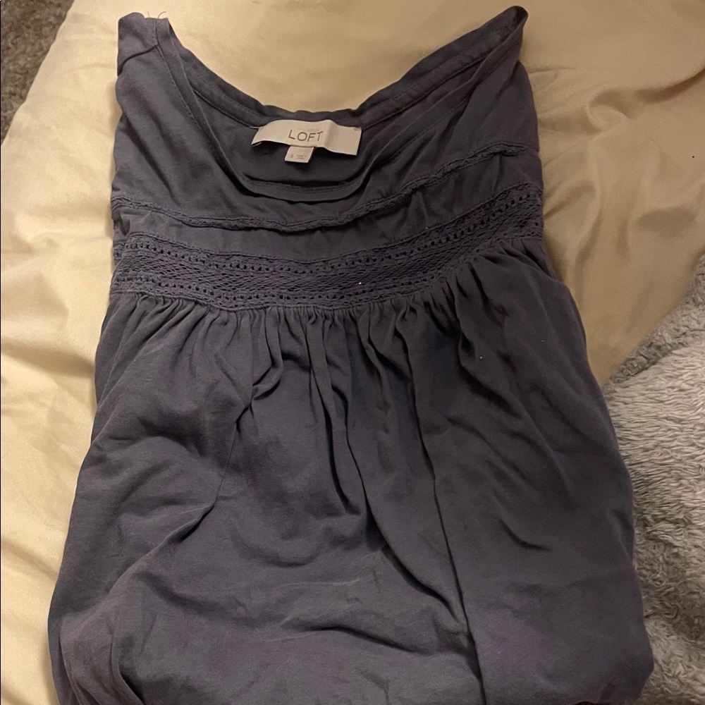 LOFT Dark Gray Women's Top
